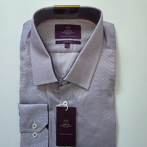Hawes & Curtis New Mayfair (White & Navy) Size XXL (NWT) - Picture 4 of 4